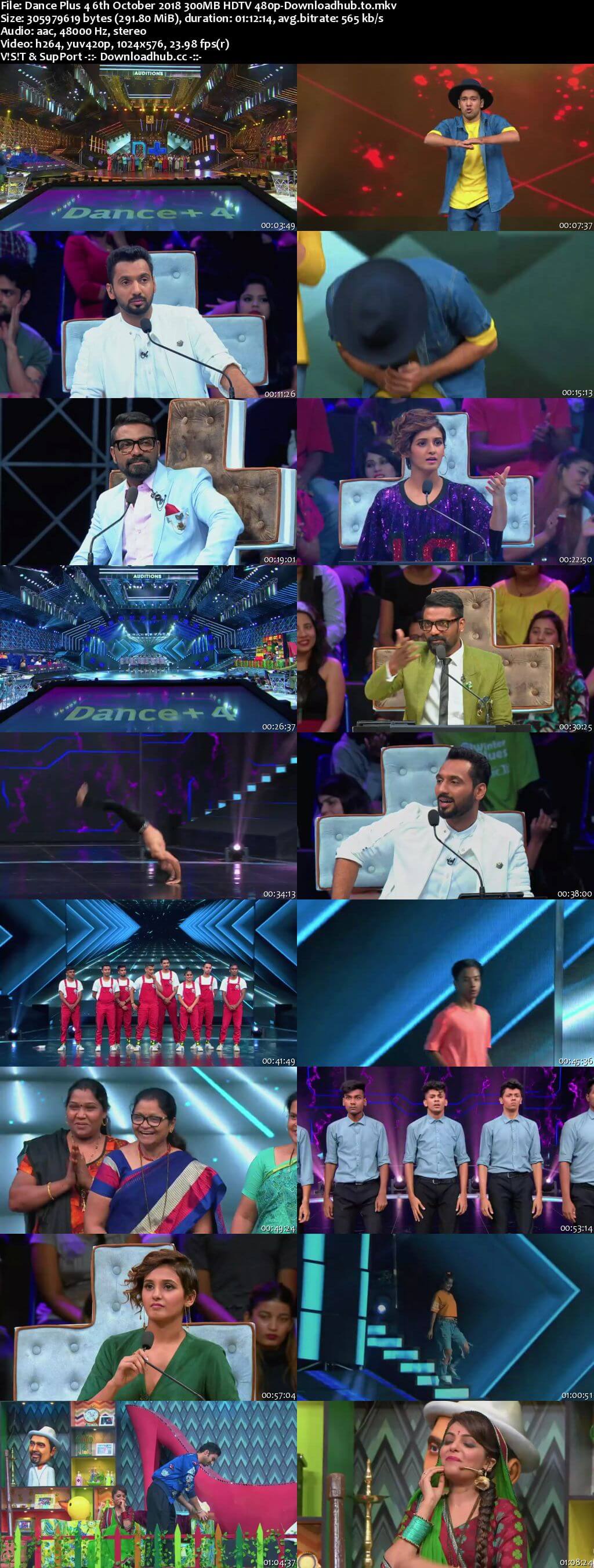 Dance Plus Season 4 06 October 2018 Episode 01 HDTV 480p