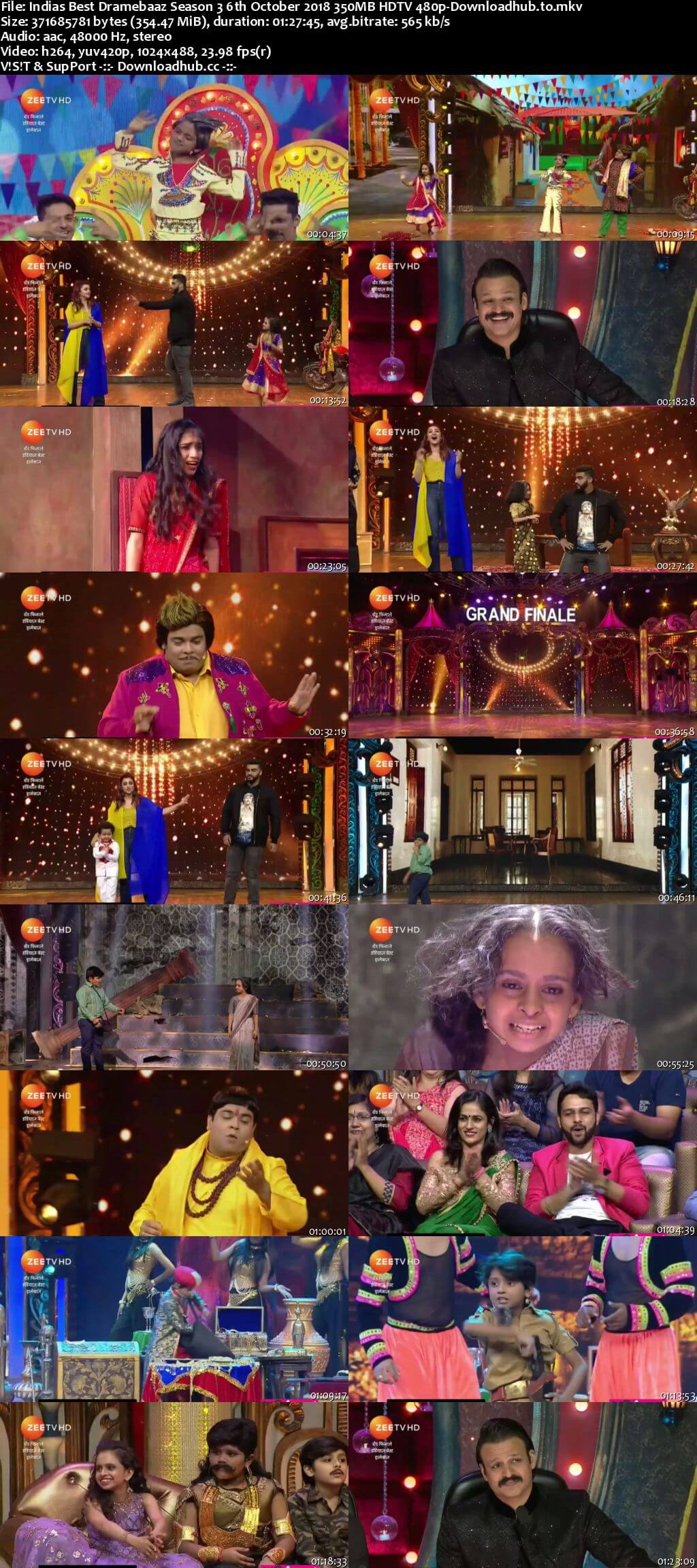 Indias Best Dramebaaz Season 3 06 October 2018 Finale Episode HDTV 480p