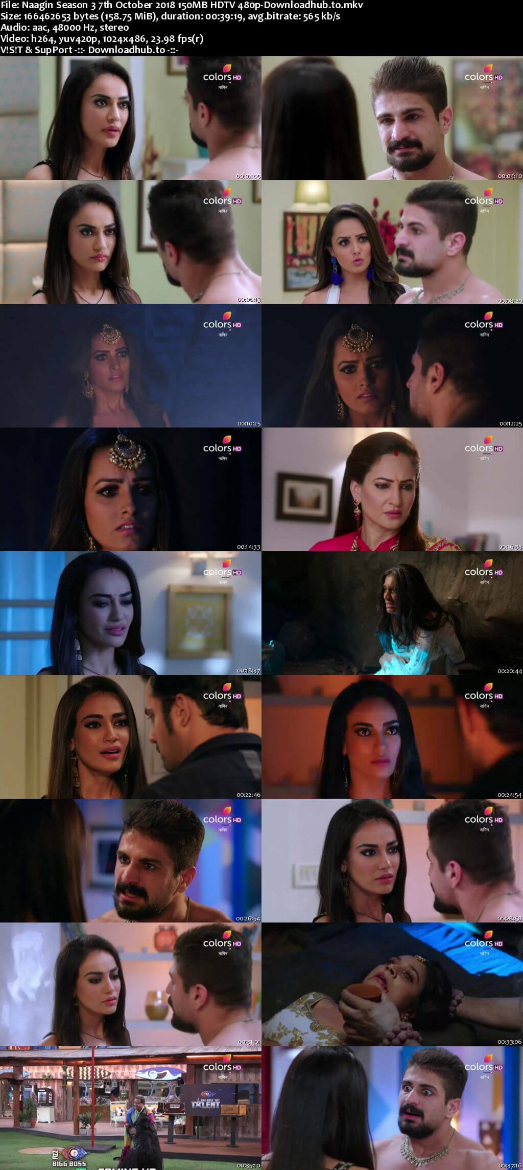 Naagin Season 3 07 October 2018 Episode 37 HDTV 480p