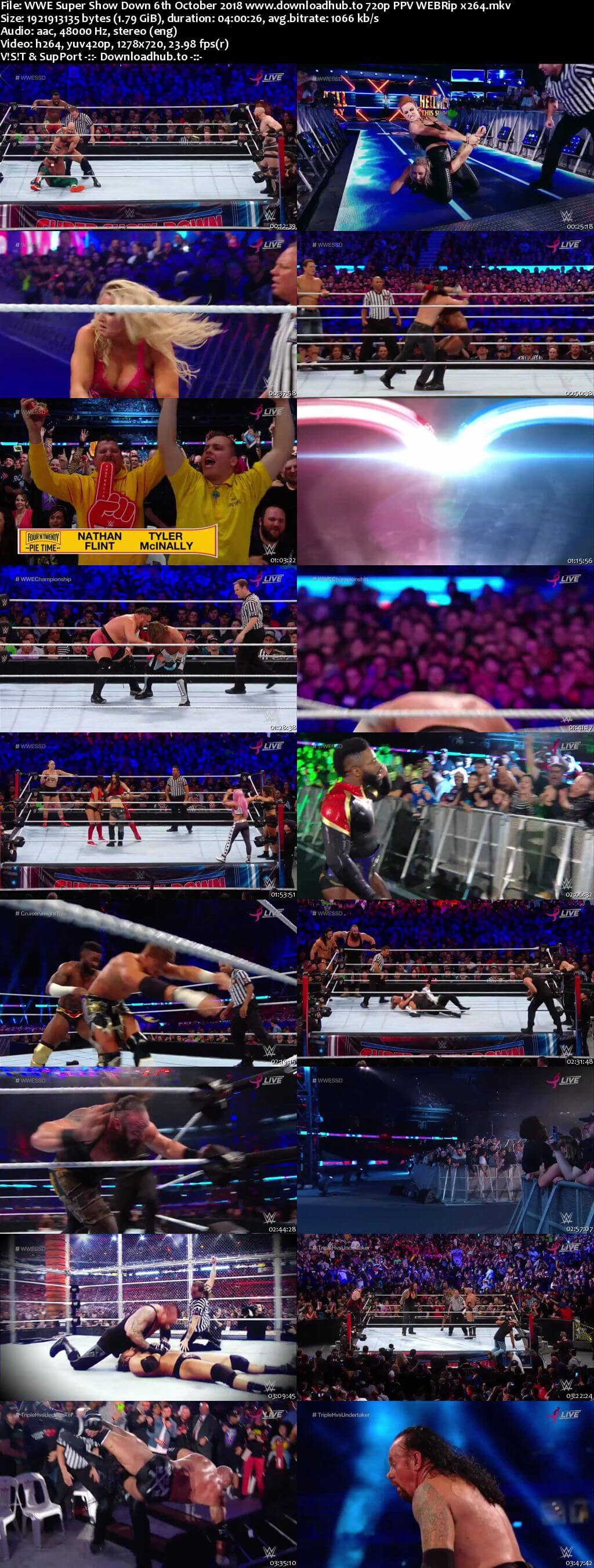 WWE Super Show Down 6th October 2018 720p PPV WEBRip x264