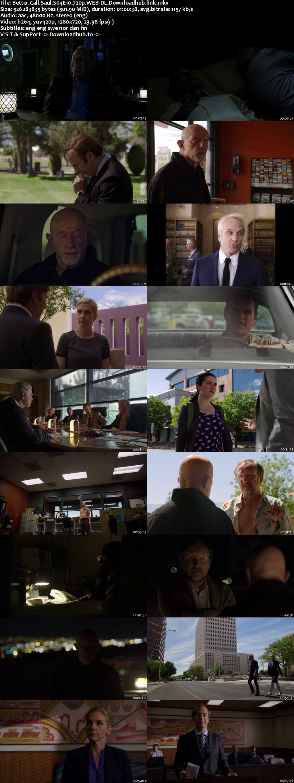 Better Call Saul S04E10 500MB WEB-DL 720p x264 MSubs