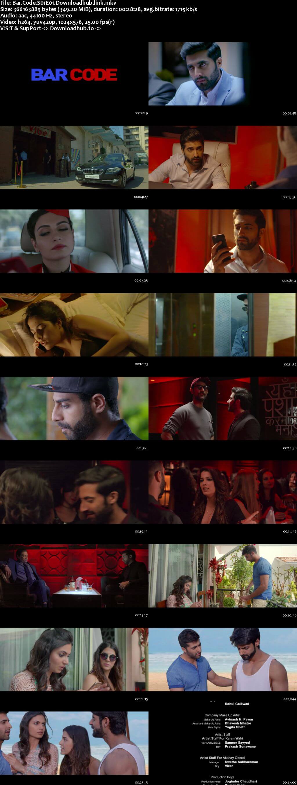 Bar Code 2018 Hindi Season 01 Complete 720p HDRip x264