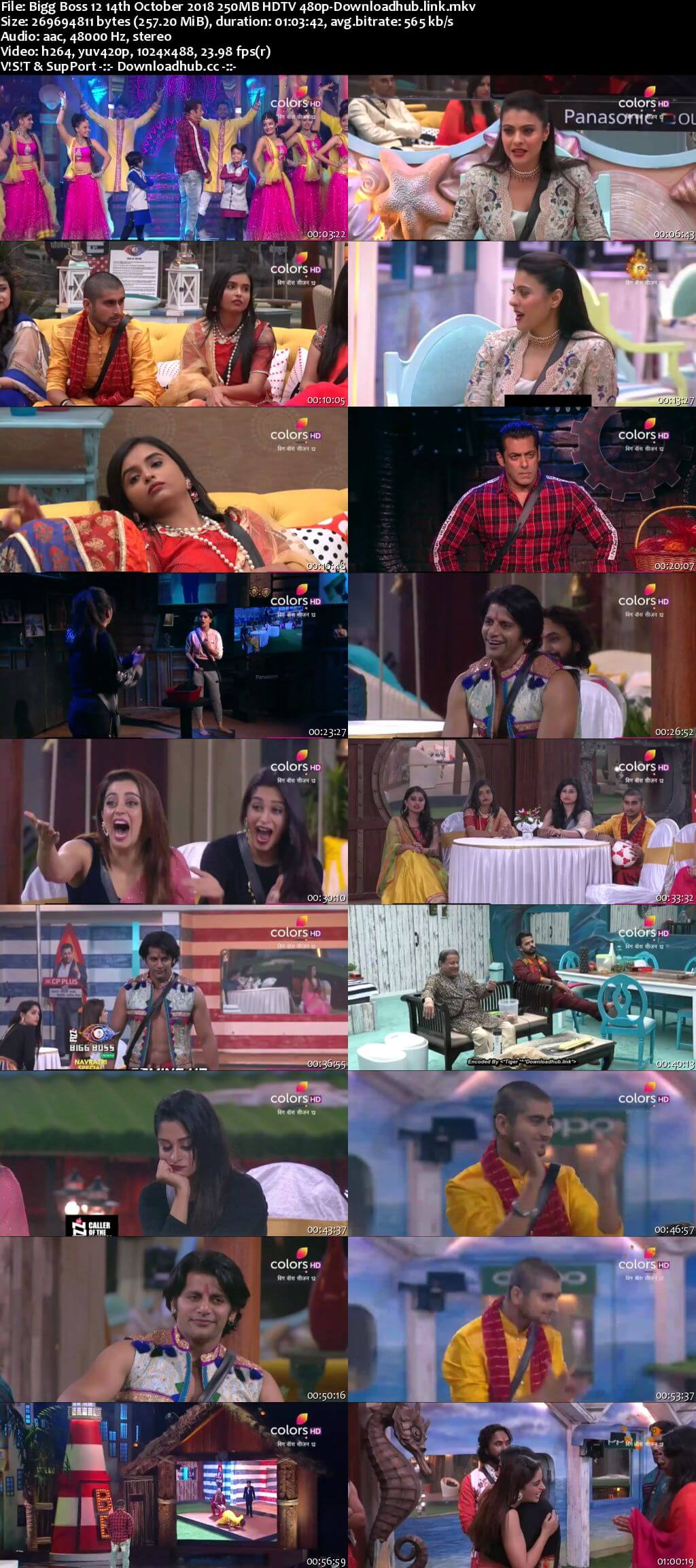 Bigg Boss 12 14 October 2018 Episode 28 HDTV 480p