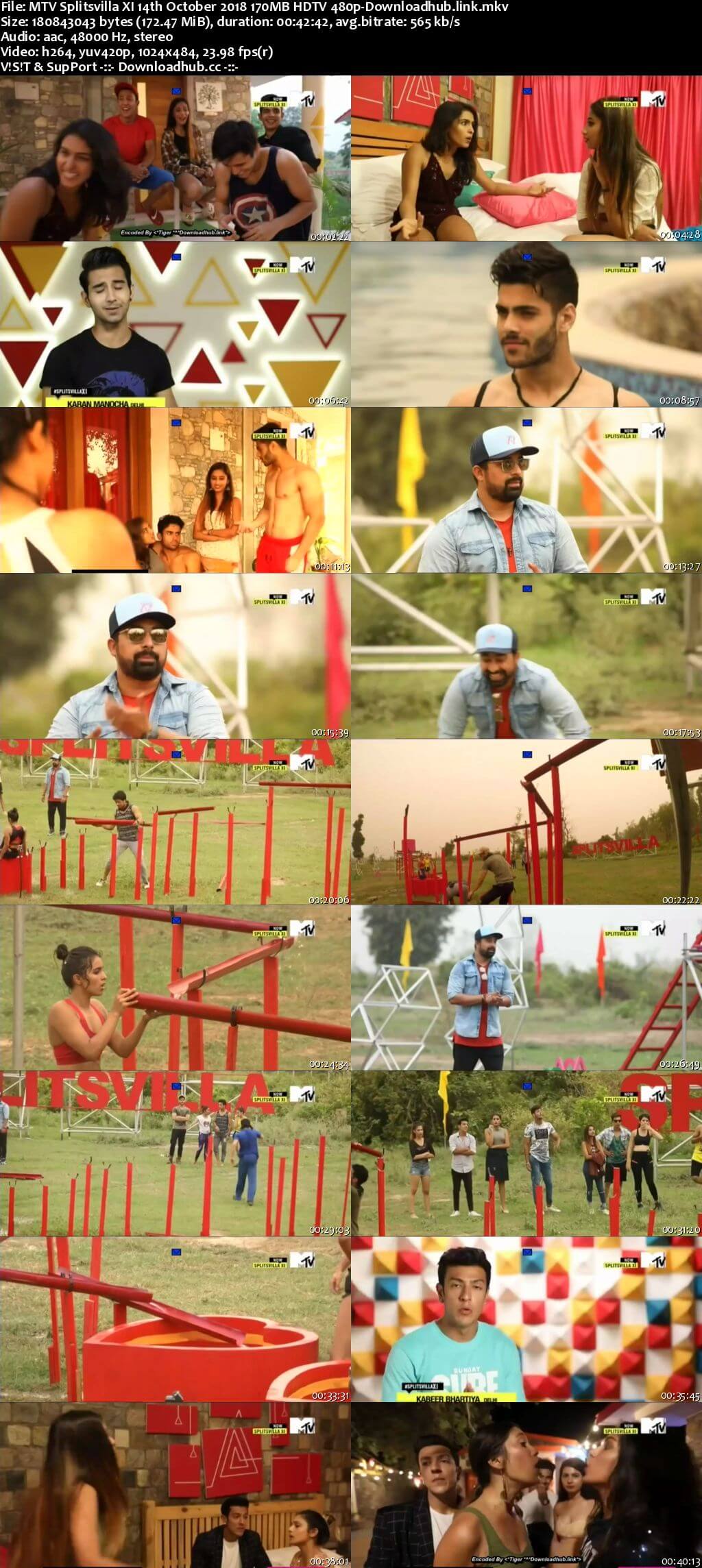 MTV Splitsvilla XI 14th October 2018 170MB HDTV 480p