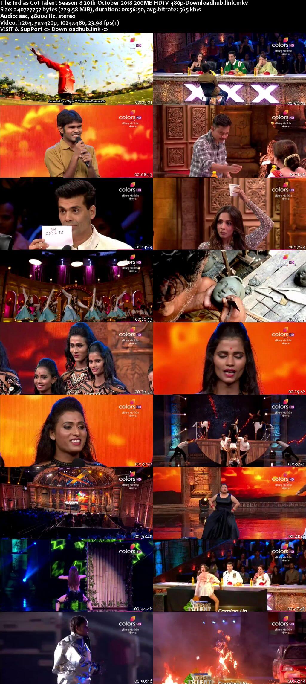 Indias Got Talent Season 8 20 October 2018 Episode 01 HDTV 480p