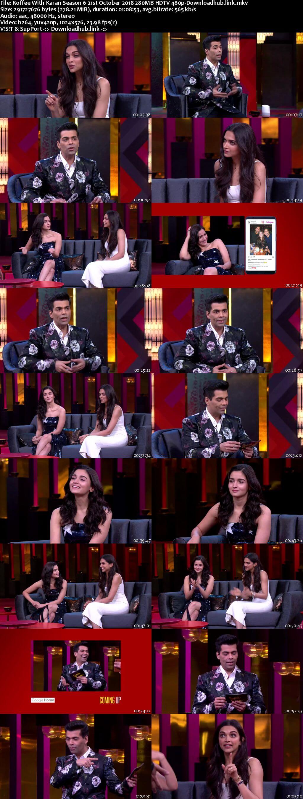 Koffee With Karan 6 21 October 2018 Episode 01 HDTV 480p