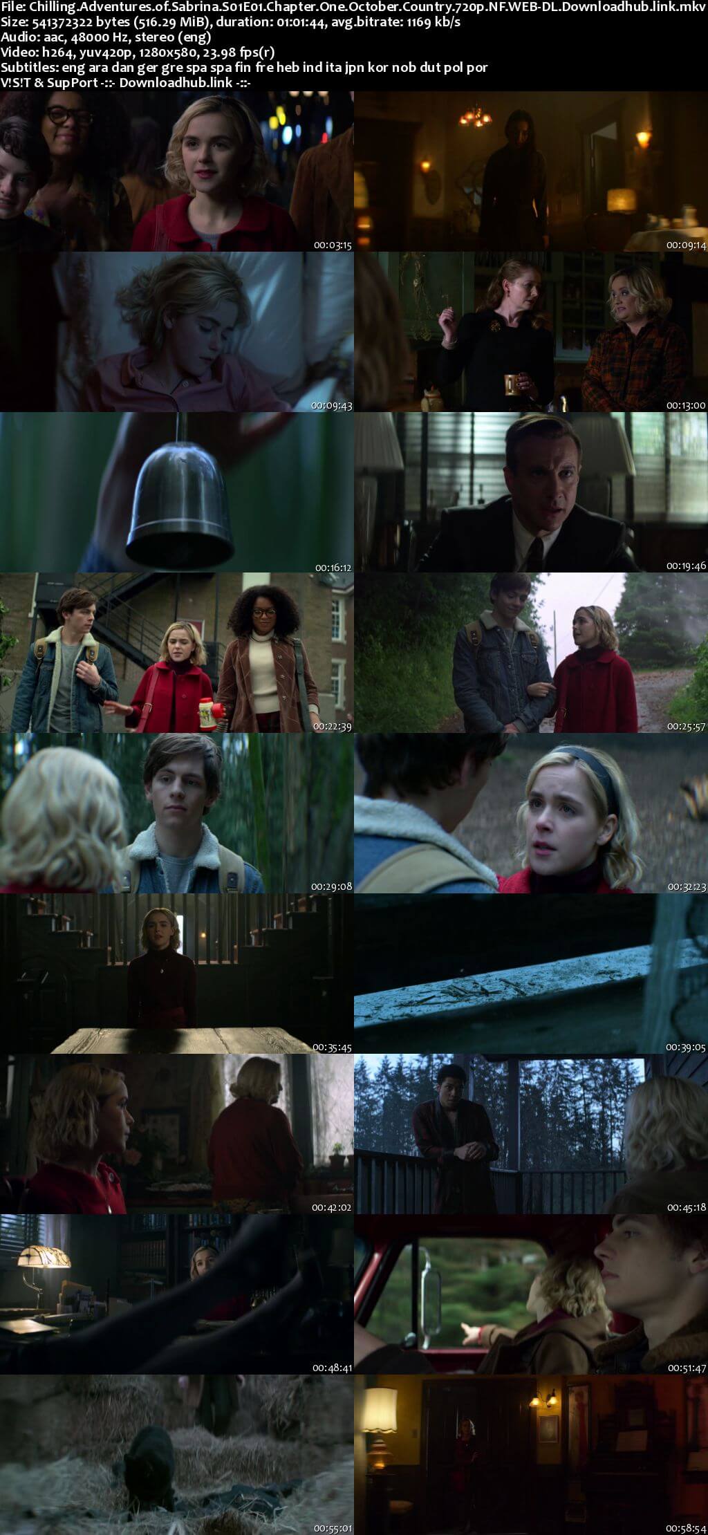 Chilling Adventures of Sabrina S01E01 500MB NF WEB-DL 720p MSubs