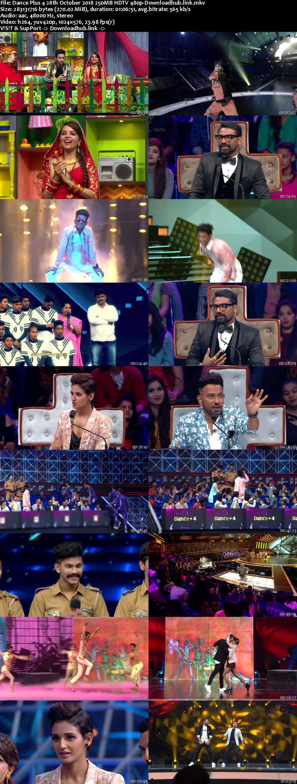 Dance Plus Season 4 28 October 2018 Episode 08 HDTV 480p