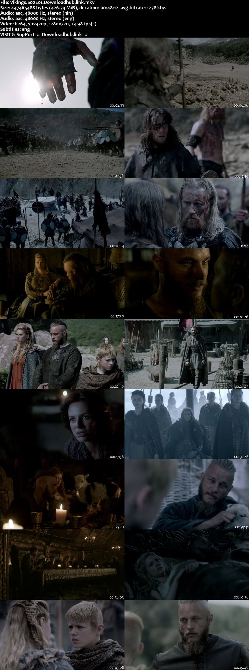 Vikings S02 Complete Hindi Dual Audio 720p EXTENDED BRRip ESubs