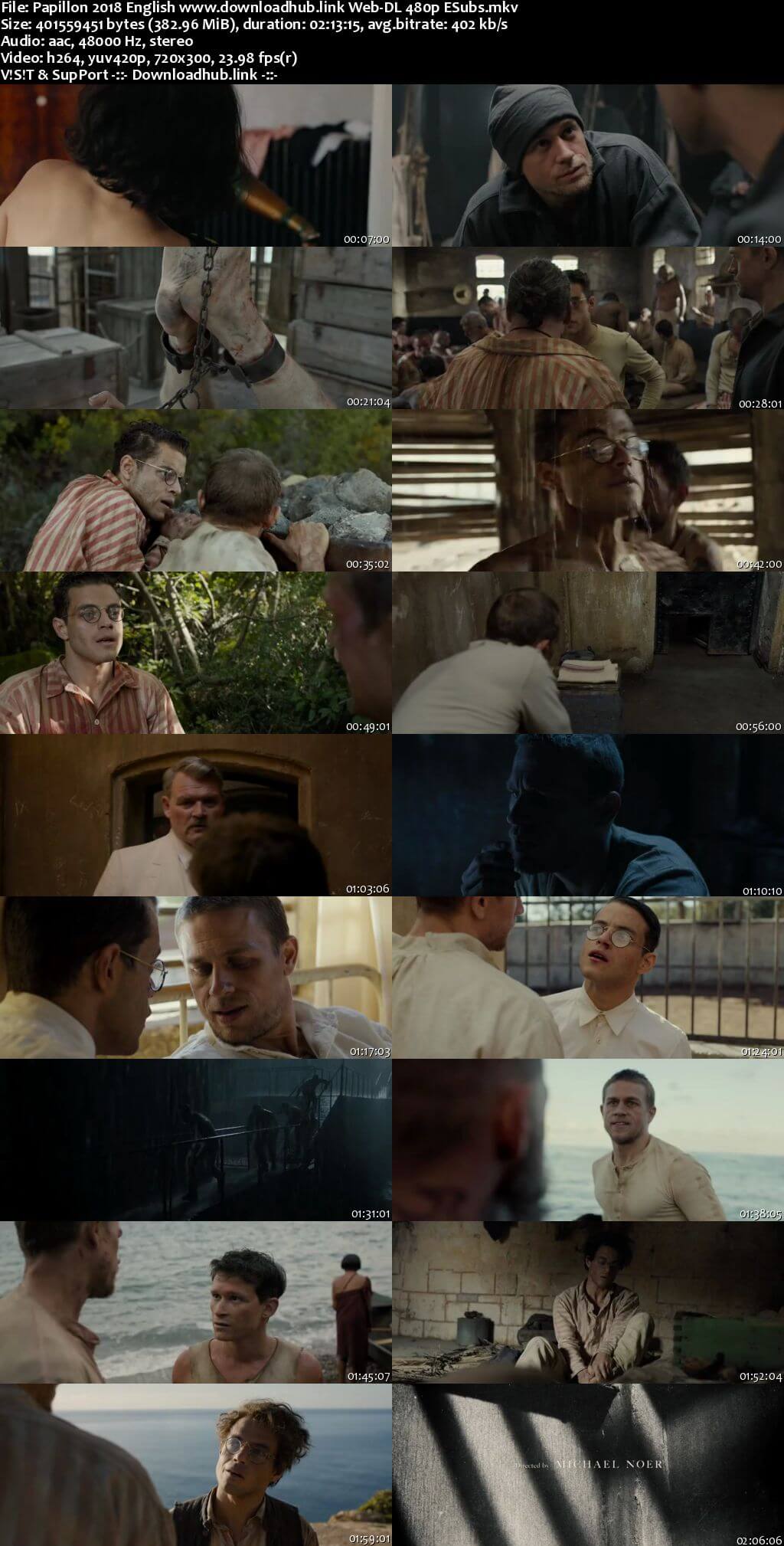 Papillon 2018 English 350MB Web-DL 480p ESubs