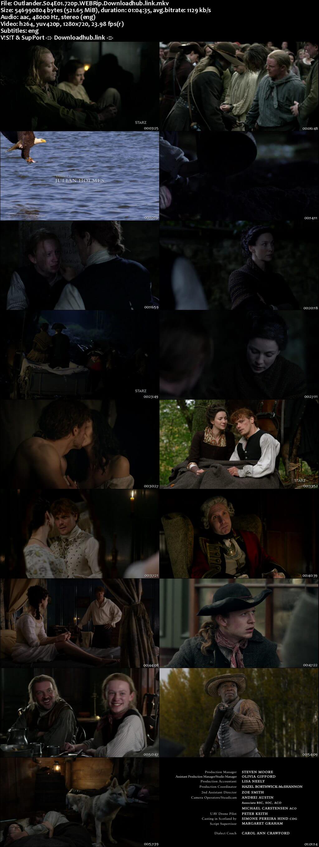 Outlander S04E01 500MB WEBRip 720p ESubs