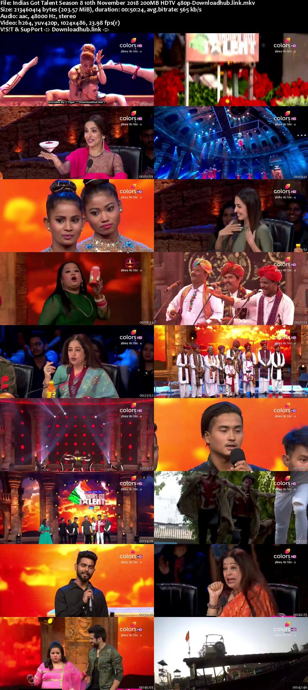 Indias Got Talent Season 8 10 November 2018 Episode 07 HDTV 480p