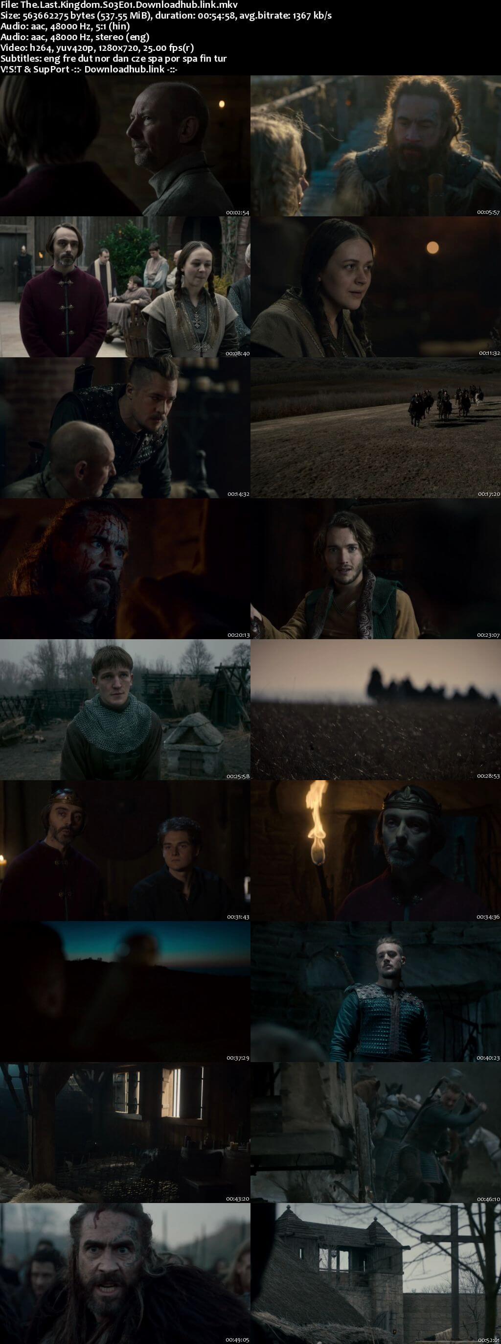 The Last Kingdom S03 Complete Hindi Dual Audio 720p NF Web-DL ESubs