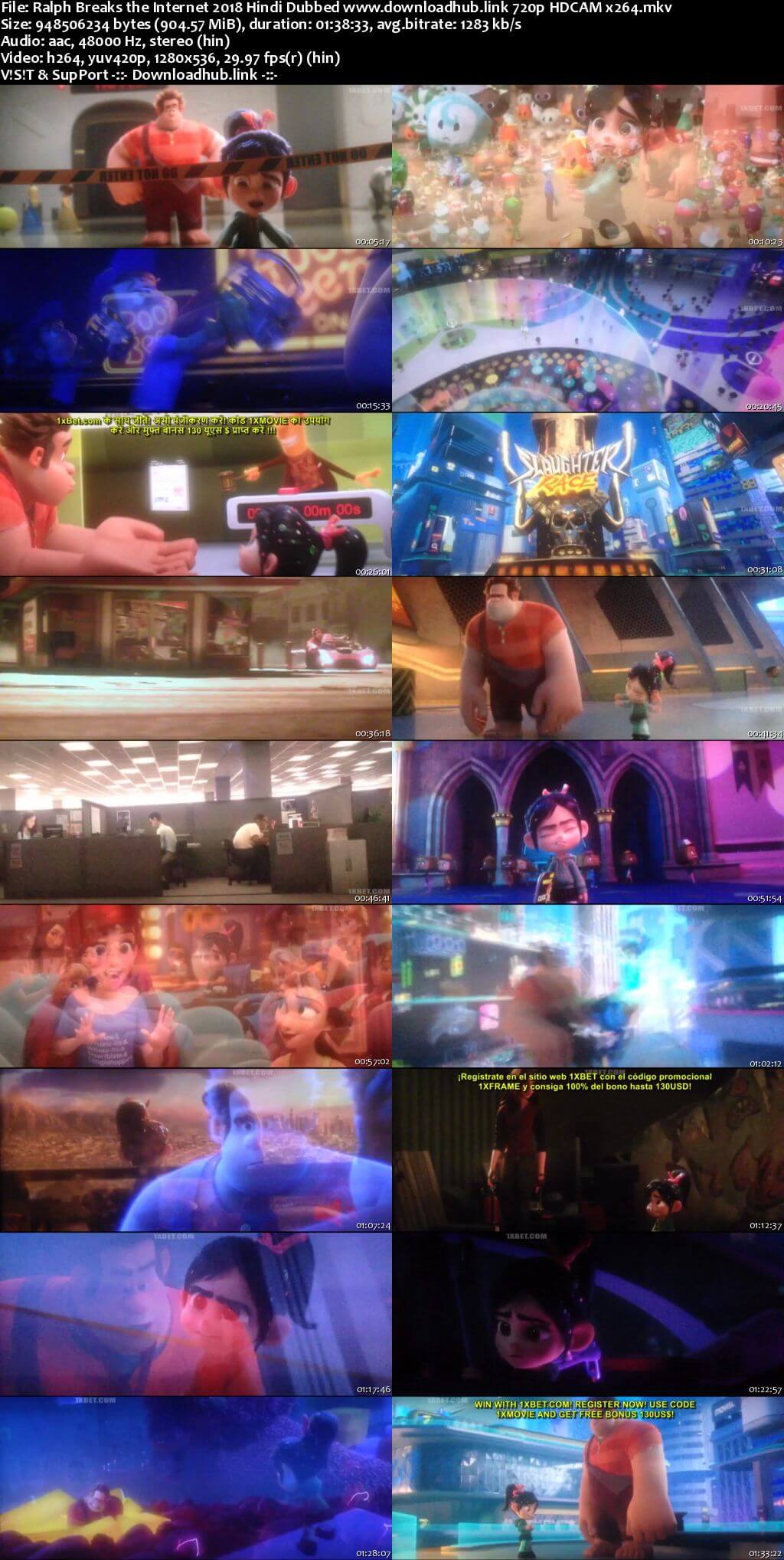 Ralph Breaks the Internet 2018 Hindi Dubbed 720p HDCAM x264