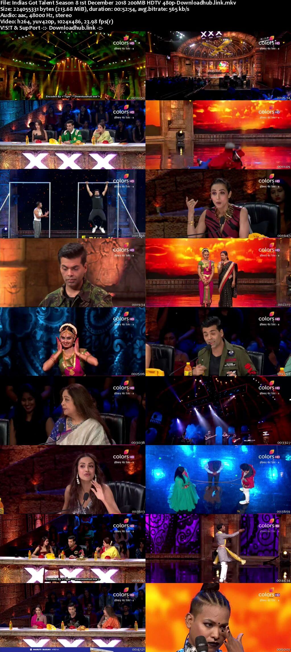 Indias Got Talent Season 8 01 December 2018 Episode 13 HDTV 480p