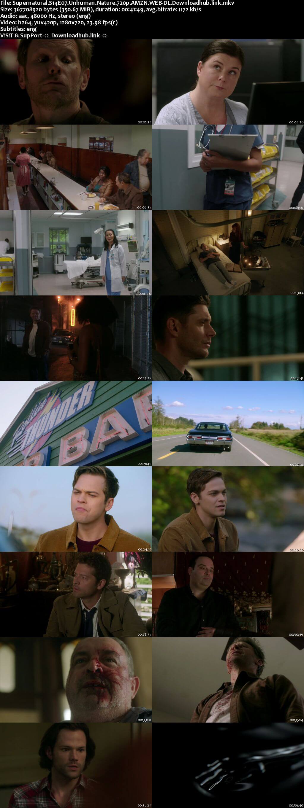 Supernatural S14E07 350MB AMZN Web-DL 720p ESubs