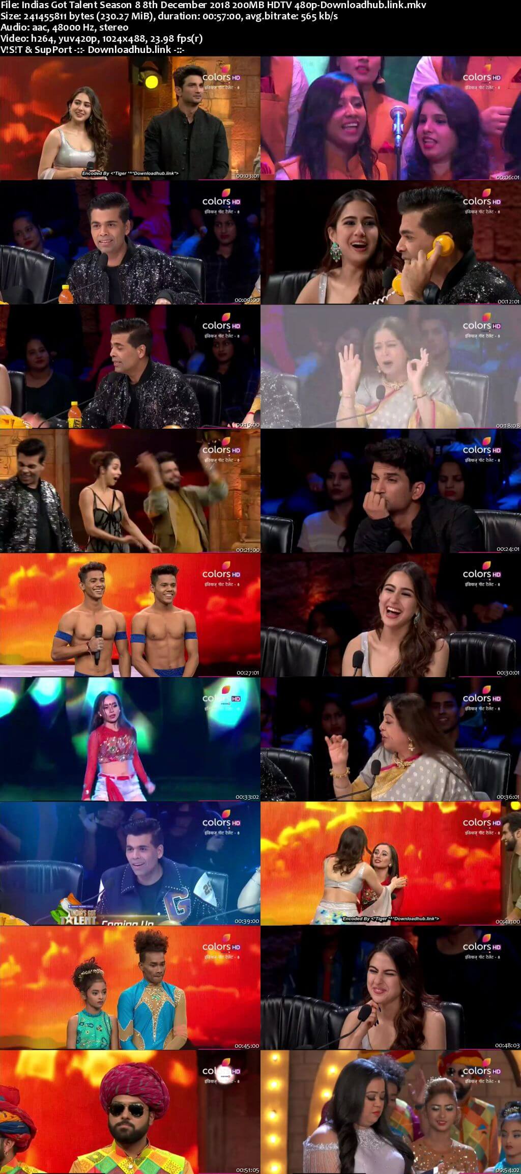 Indias Got Talent Season 8 08 December 2018 Episode 15 HDTV 480p