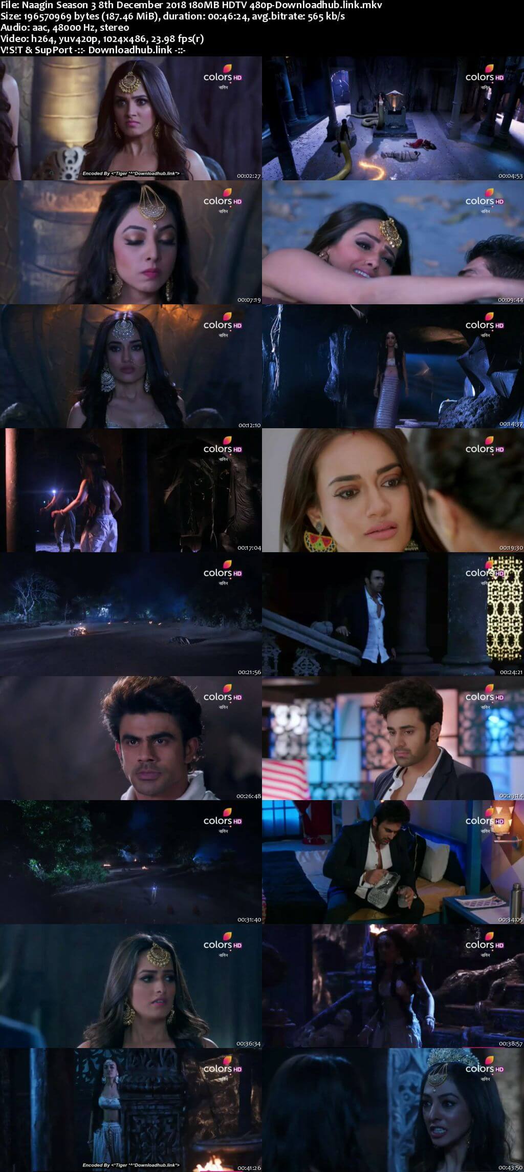 Naagin Season 3 08 December 2018 Episode 53 HDTV 480p