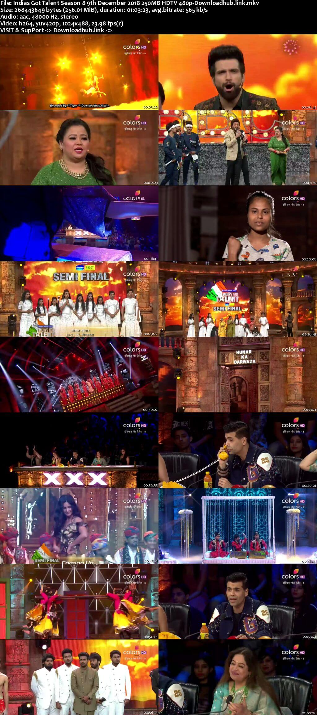 Indias Got Talent Season 8 09 December 2018 Episode 16 HDTV 480p