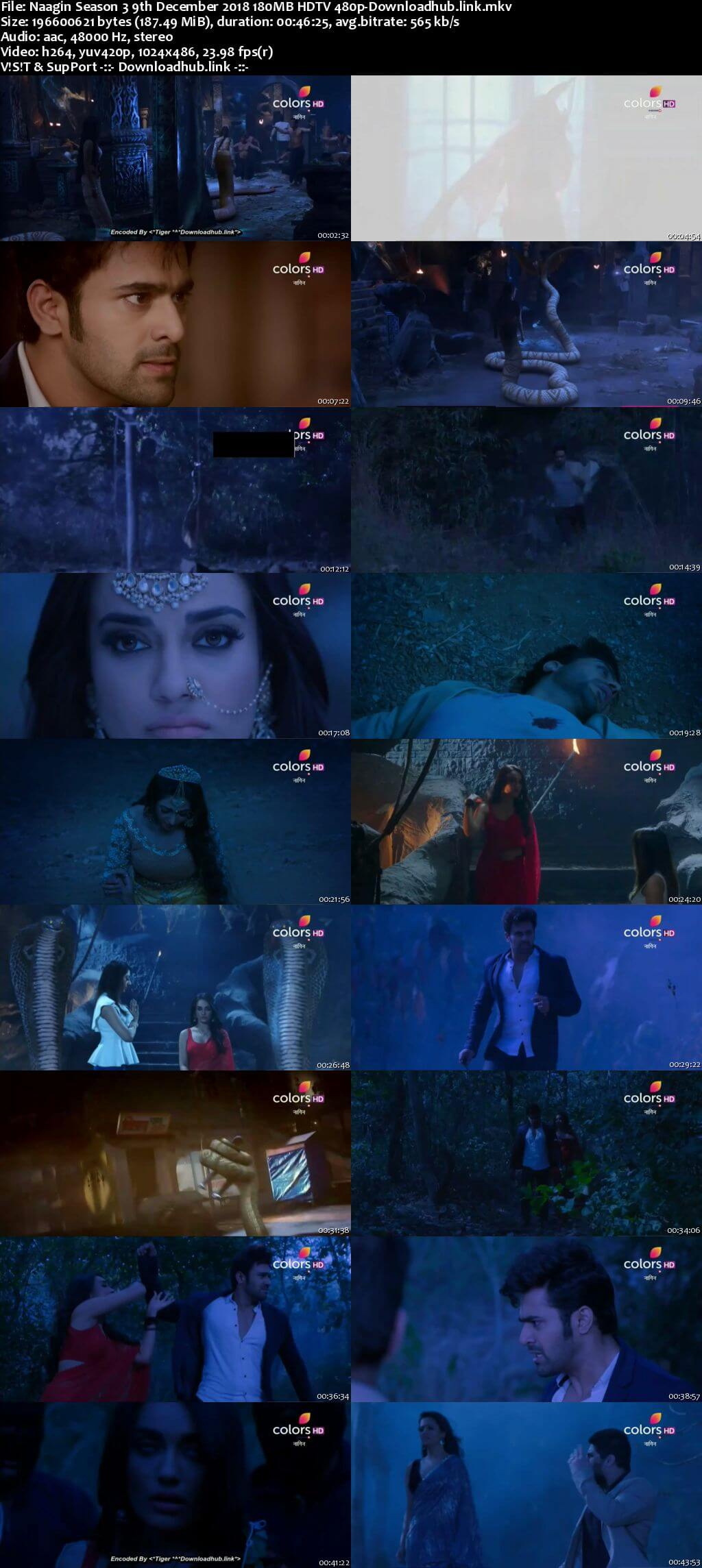 Naagin Season 3 09 December 2018 Episode 54 HDTV 480p