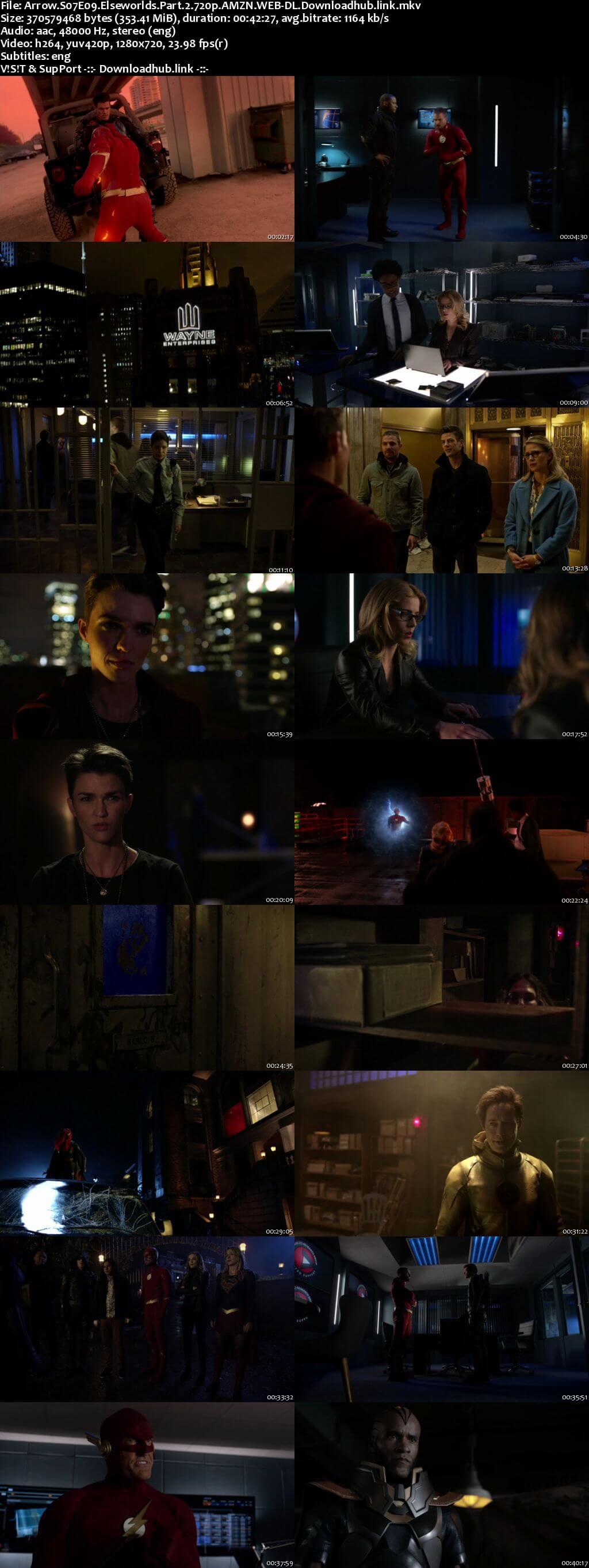 Arrow S07E09 350MB AMZN Web-DL 720p ESubs