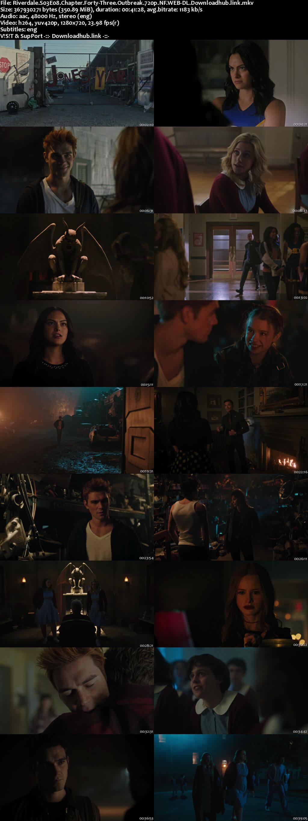 Riverdale S03E08 350MB NF WEB-DL 720p ESubs