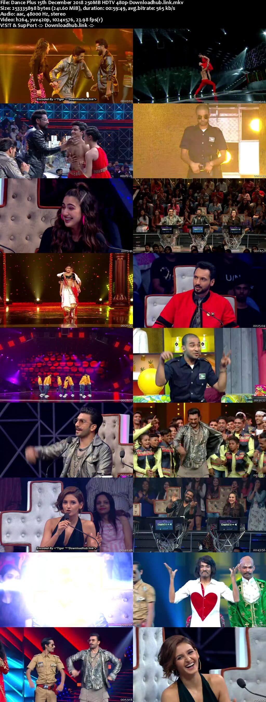 Dance Plus Season 4 15 December 2018 Episode 20 HDTV 480p