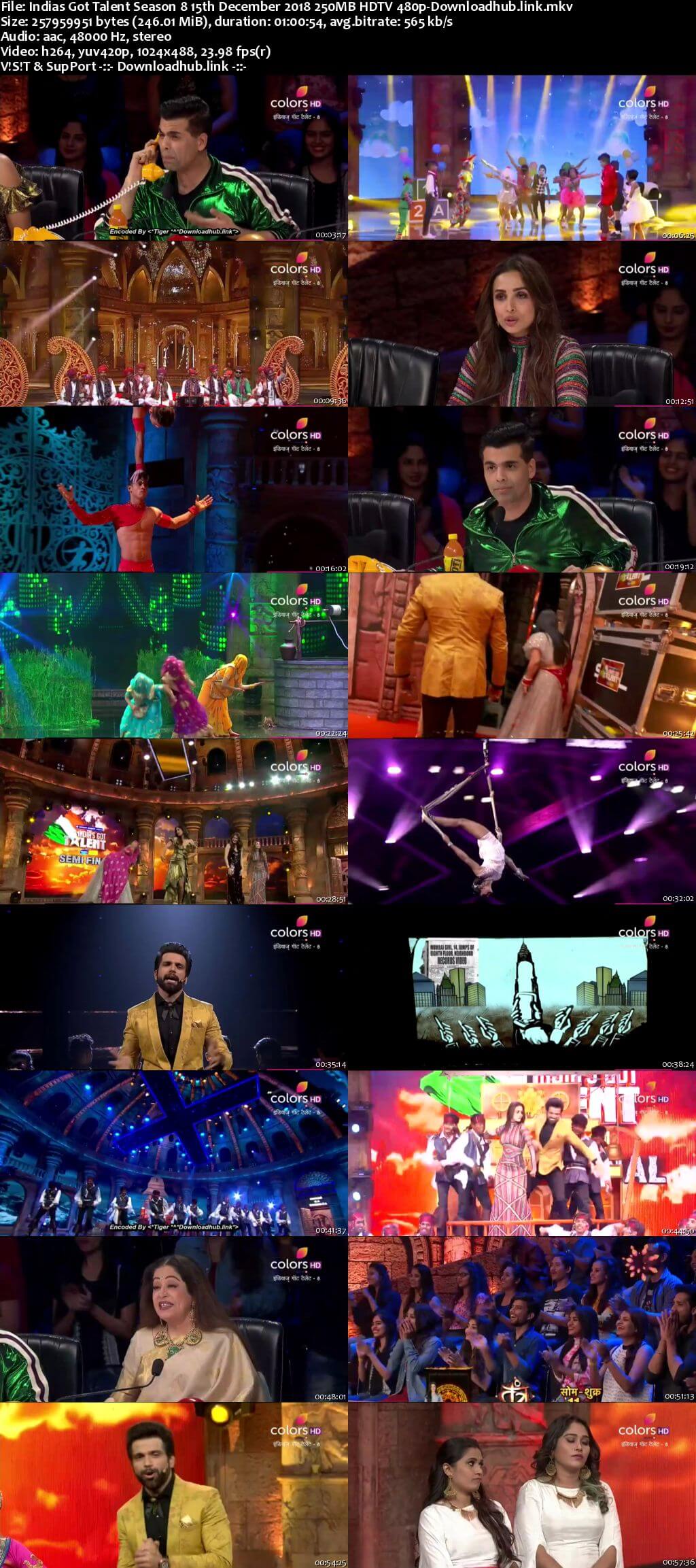 Indias Got Talent Season 8 15 December 2018 Episode 17 HDTV 480p