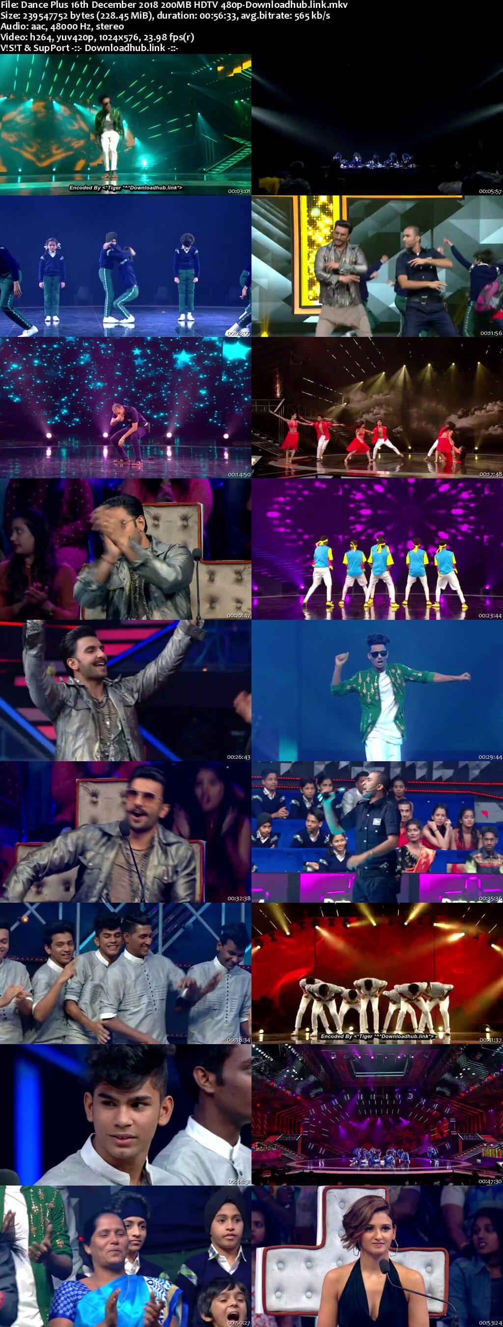 Dance Plus Season 4 16 December 2018 Episode 21 HDTV 480p