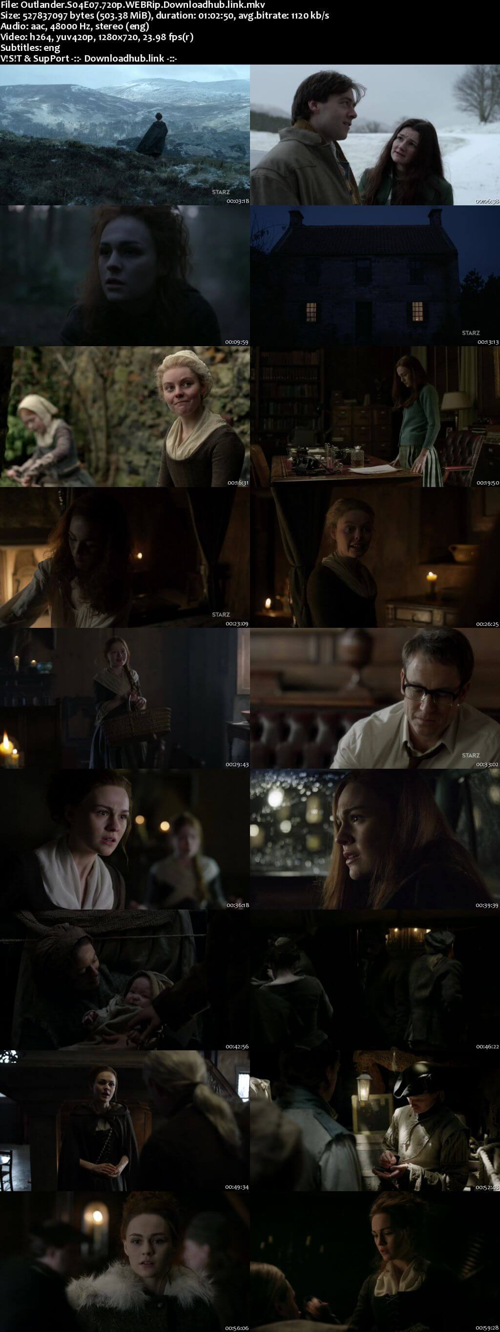 Outlander S04E07 500MB WEBRip 720p ESubs