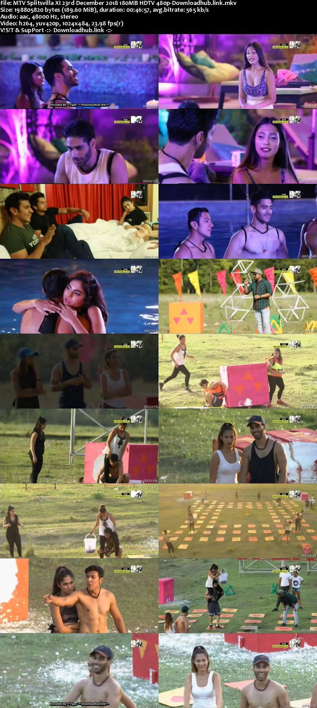 MTV Splitsvilla XI 23rd December 2018 180MB HDTV 480p