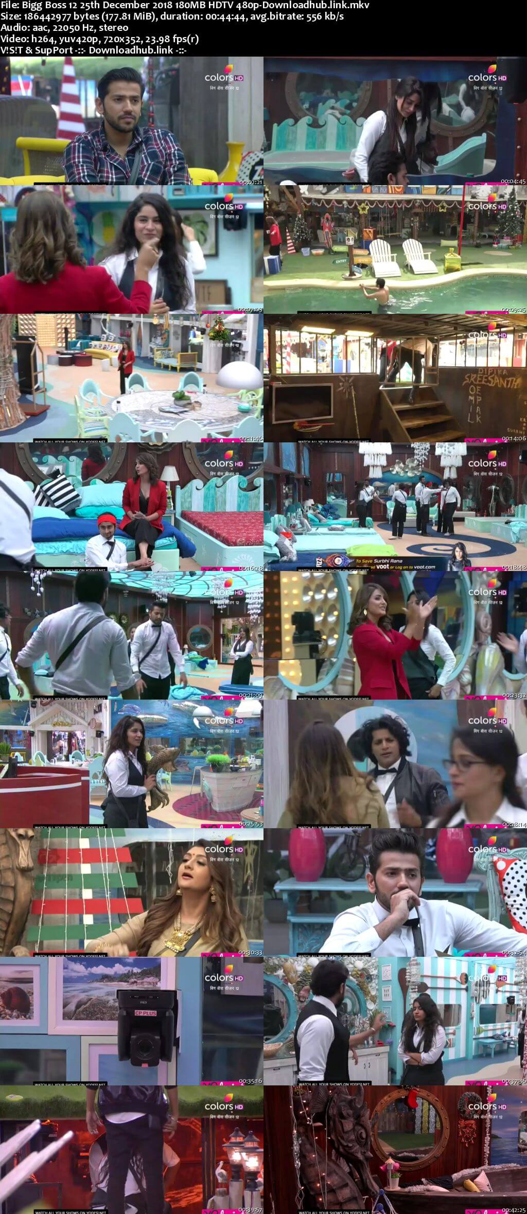 Bigg Boss 12 25 December 2018 Episode 100 HDTV 480p