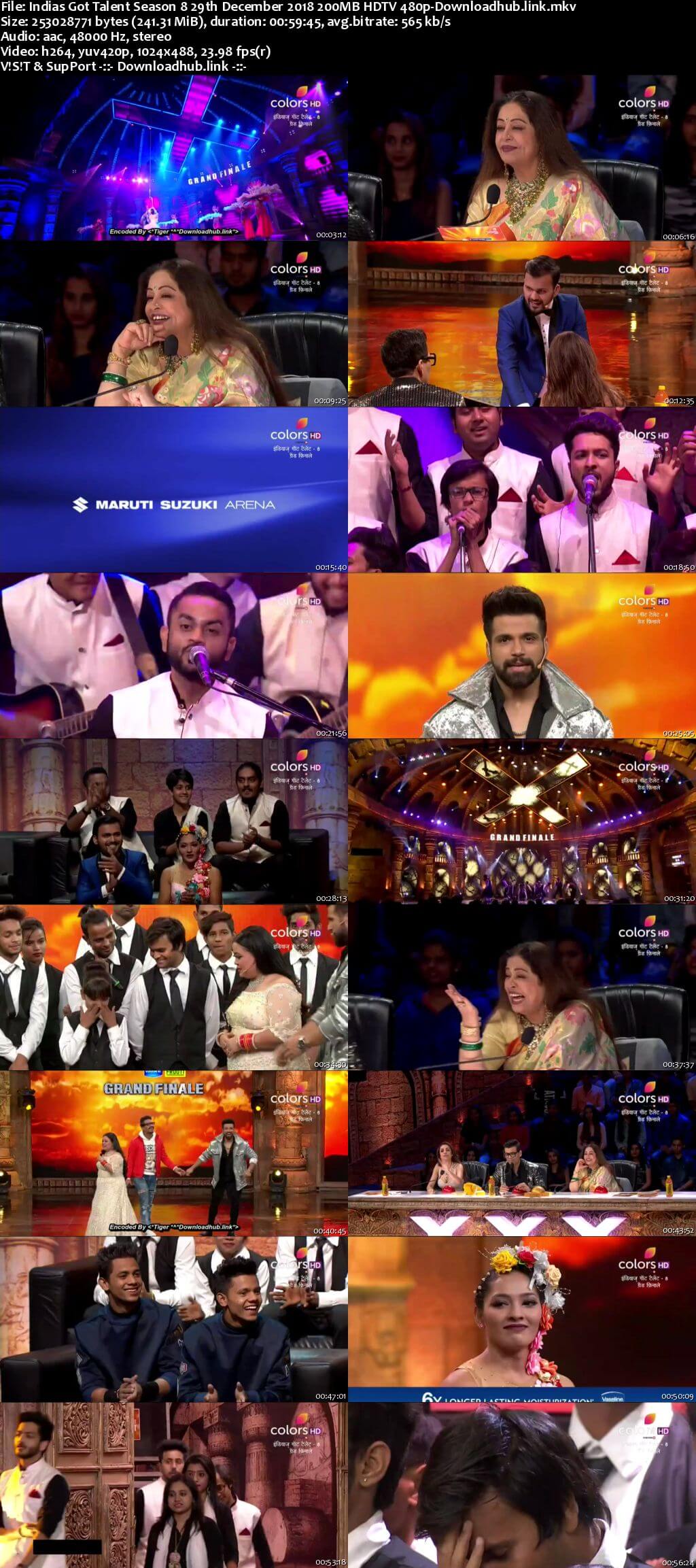 Indias Got Talent Season 8 29 December 2018 Finale Episode HDTV 480p