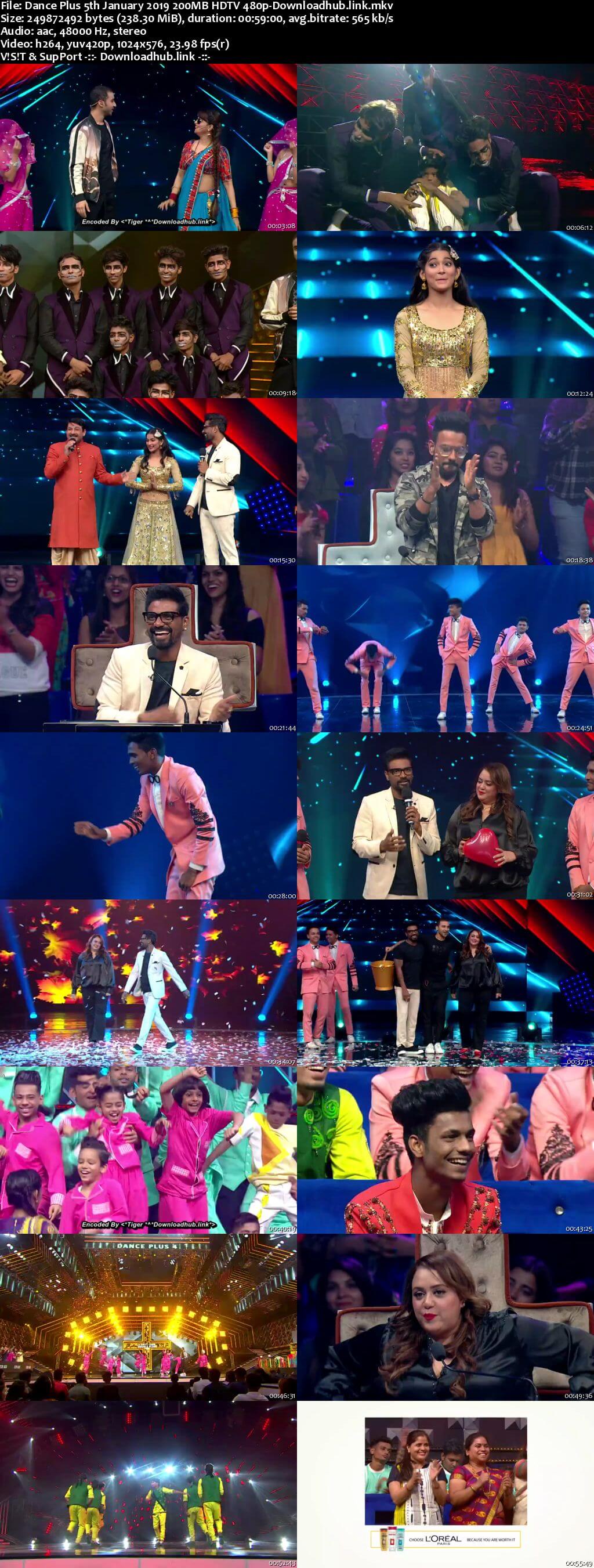 Dance Plus Season 4 05 January 2019 Episode 26 HDTV 480p