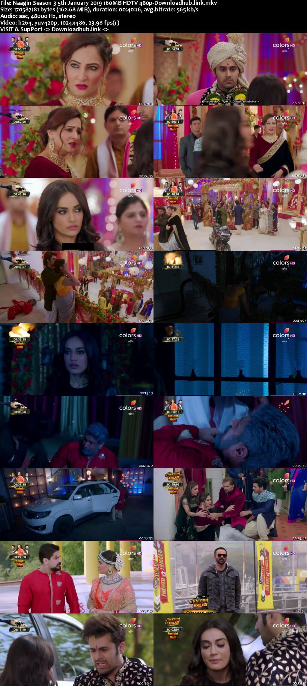 Naagin Season 3 05 January 2019 Episode 61 HDTV 480p