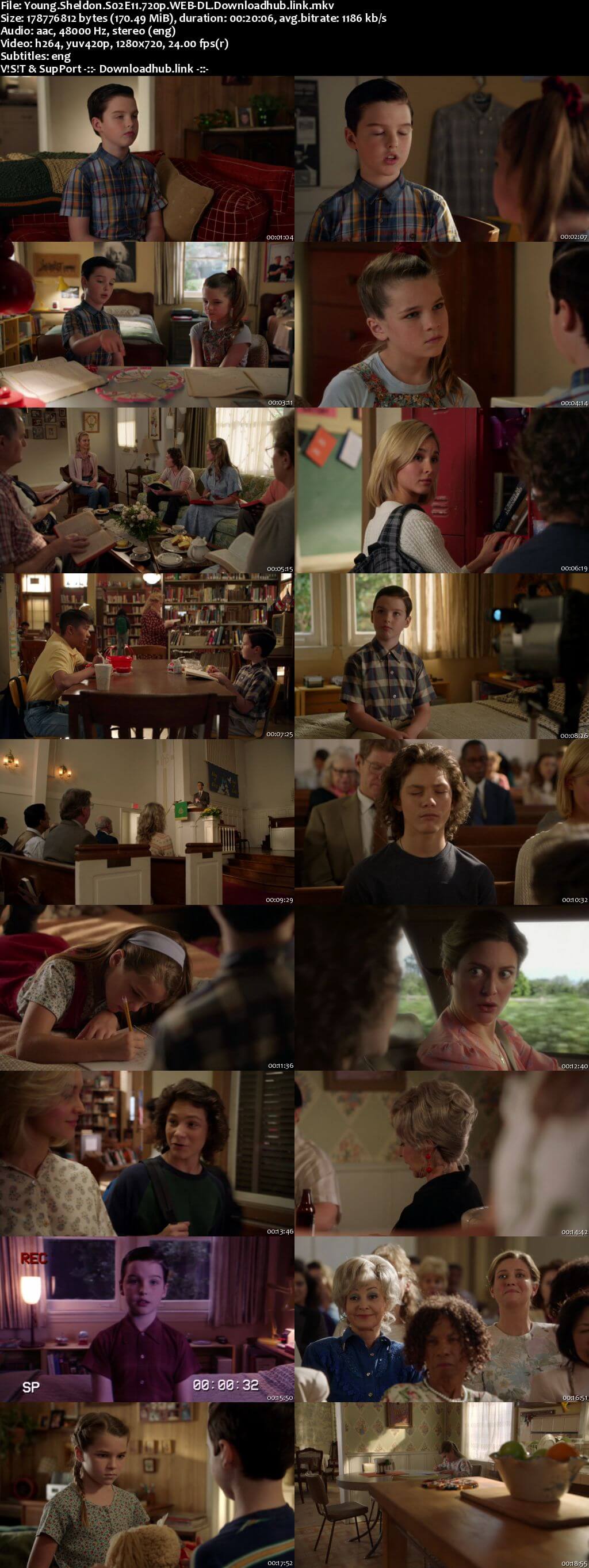 Young Sheldon S02E11 170MB AMZN WEB-DL 720p ESubs