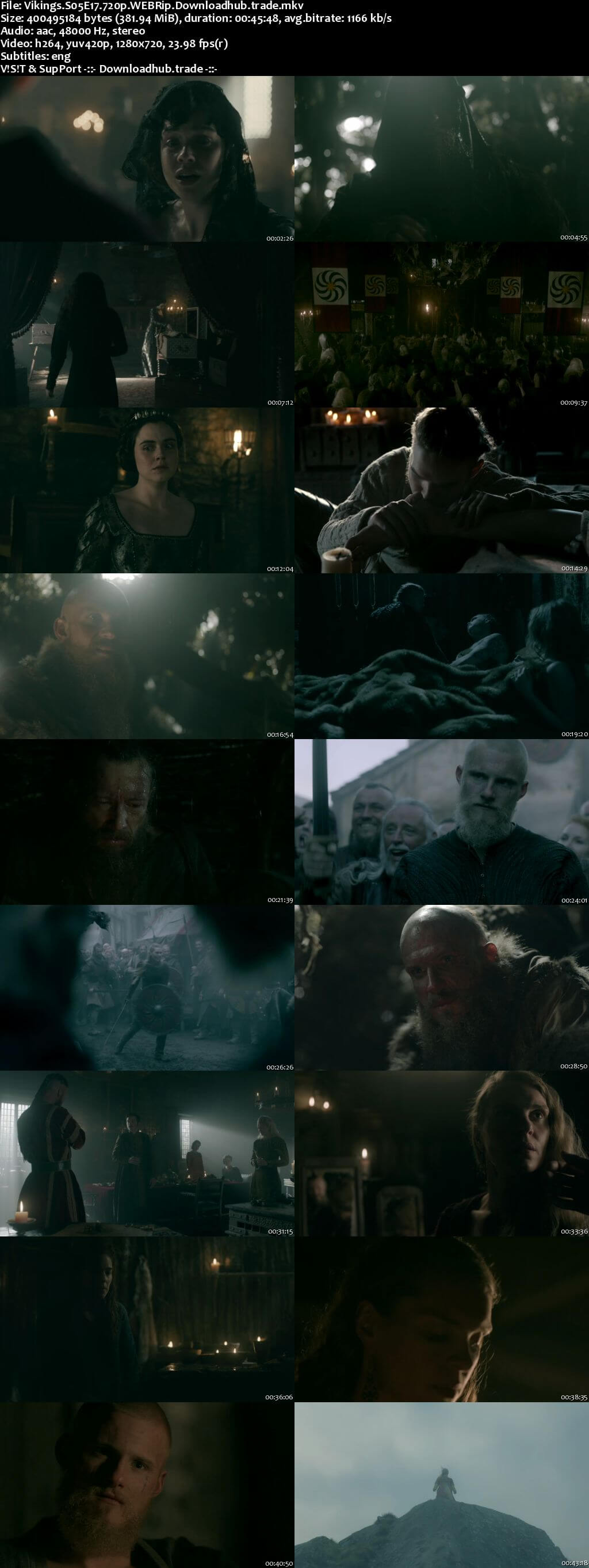 Vikings S05E17 350MB Web-DL 720p ESubs