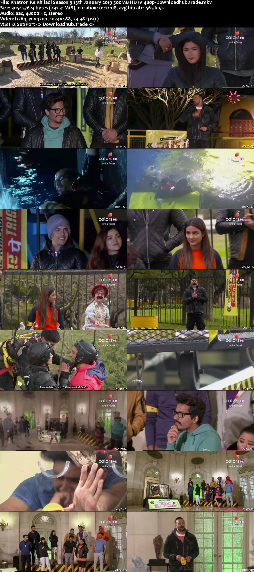 Khatron Ke Khiladi Season 9 12 January 2019 Episode 03 HDTV 480p