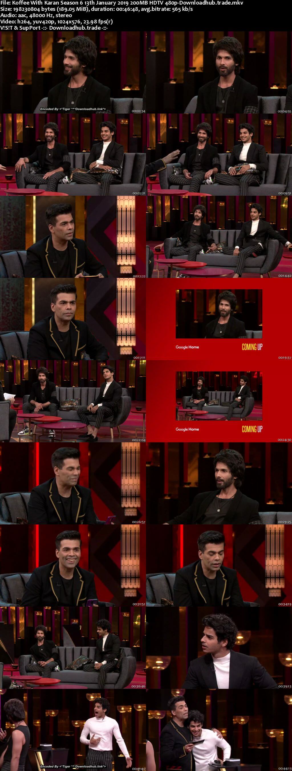 Koffee With Karan 6 13 January 2019 Episode 13 HDTV 480p