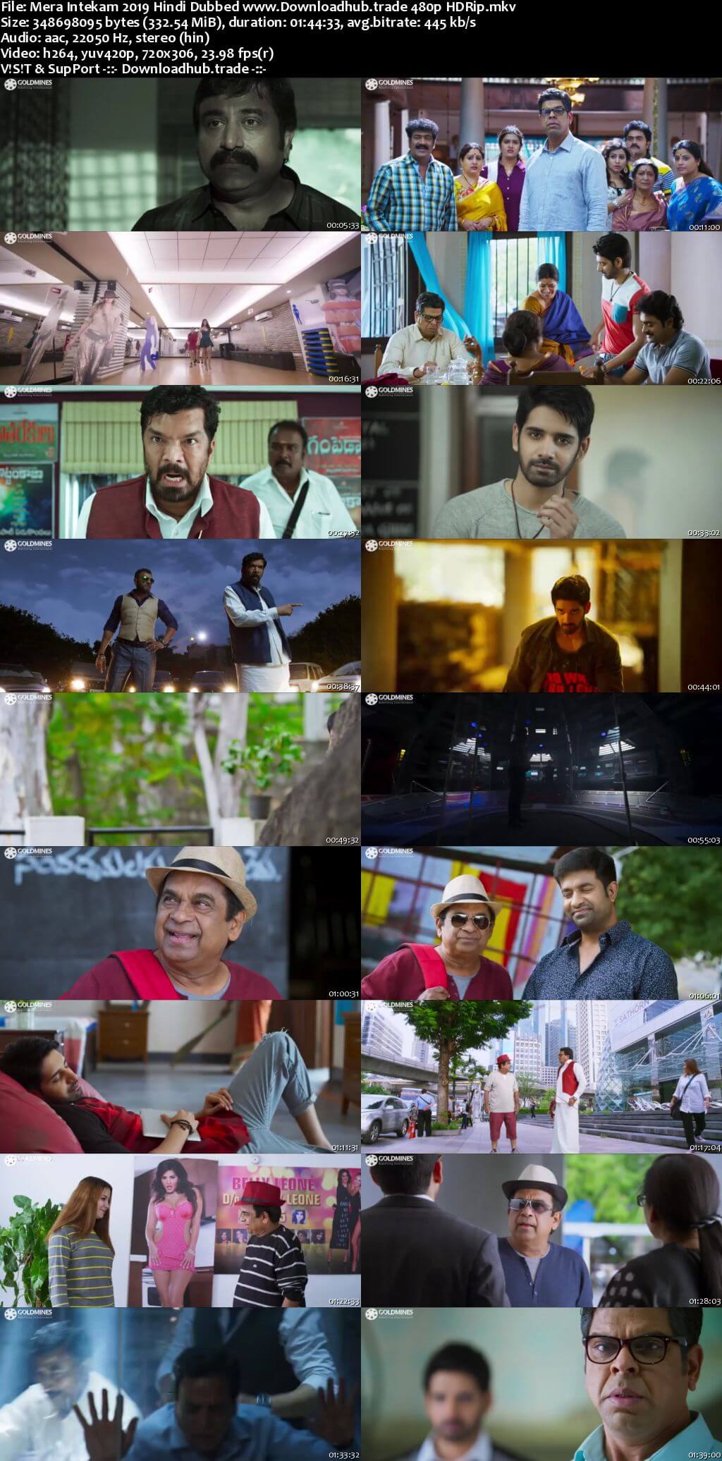 Mera Intekam 2019 Hindi Dubbed 300MB HDRip 480p