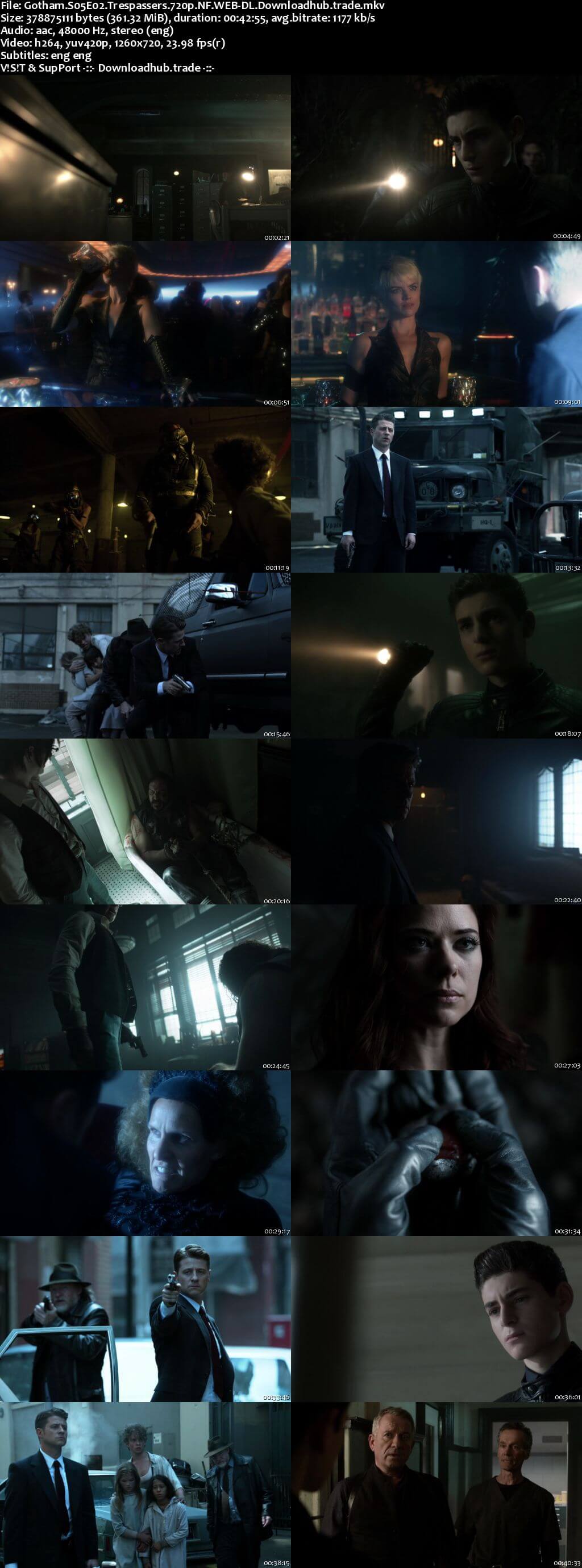 Gotham S05E02 350MB Web-DL 720p x264 ESubs