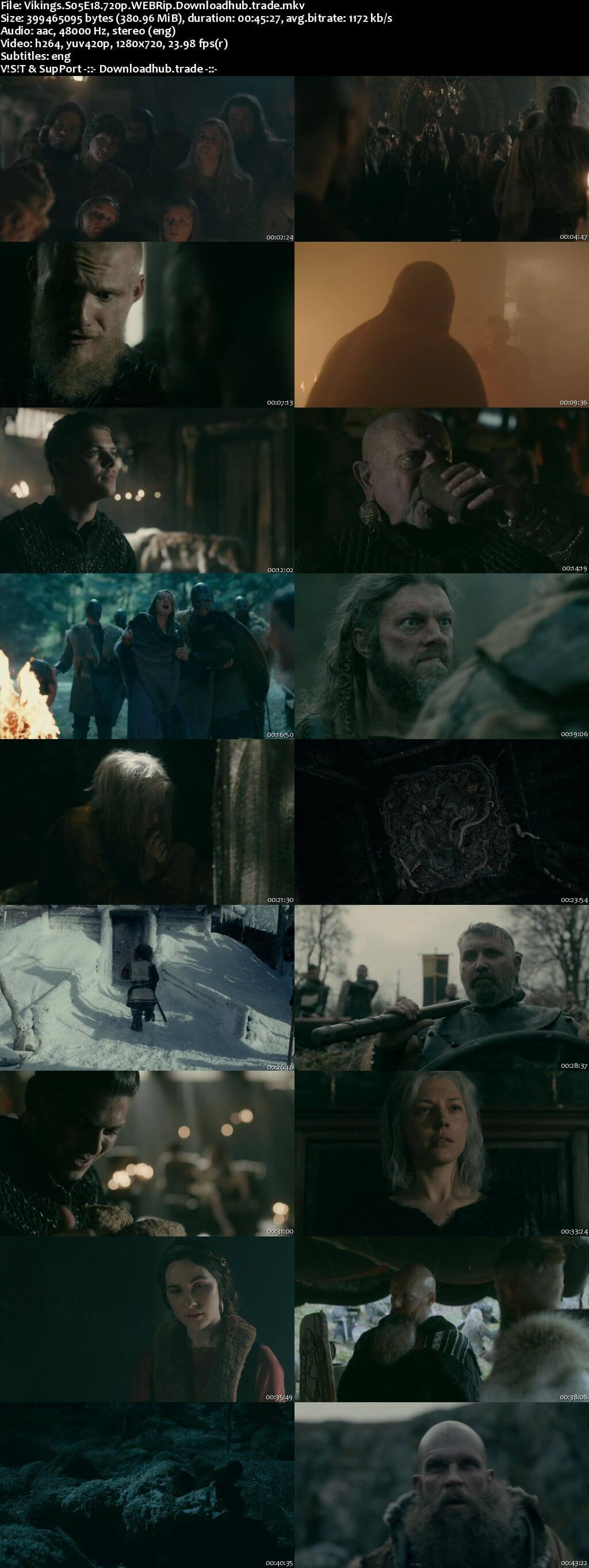 Vikings S05E18 350MB Web-DL 720p ESubs