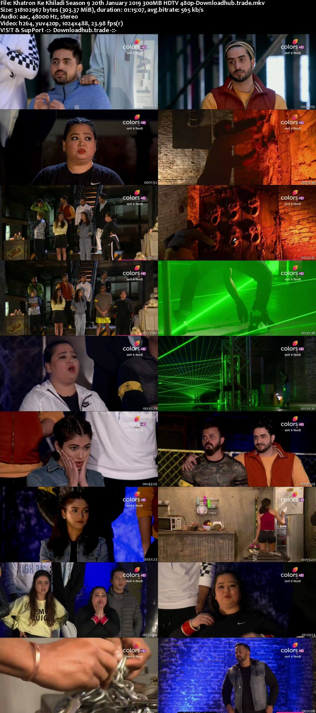 Khatron Ke Khiladi Season 9 20 January 2019 Episode 06 HDTV 480p