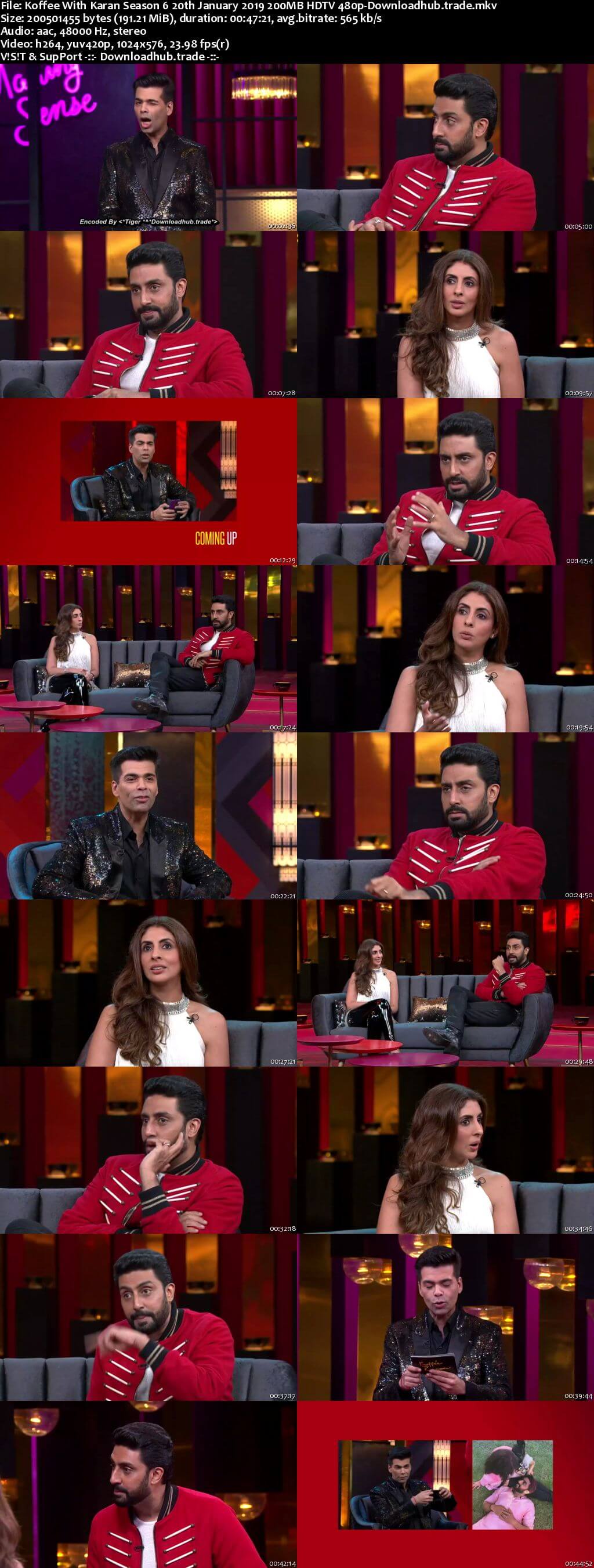 Koffee With Karan 6 20 January 2019 Episode 14 HDTV 480p