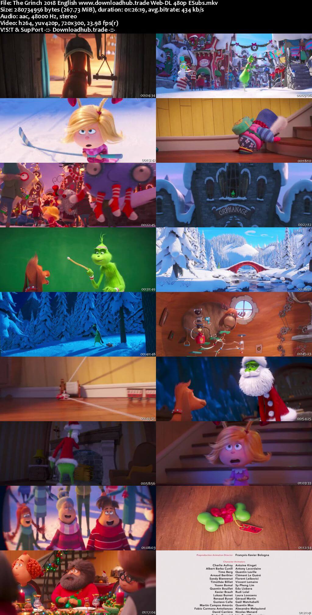 The Grinch 2018 English 250MB Web-DL 480p ESubs