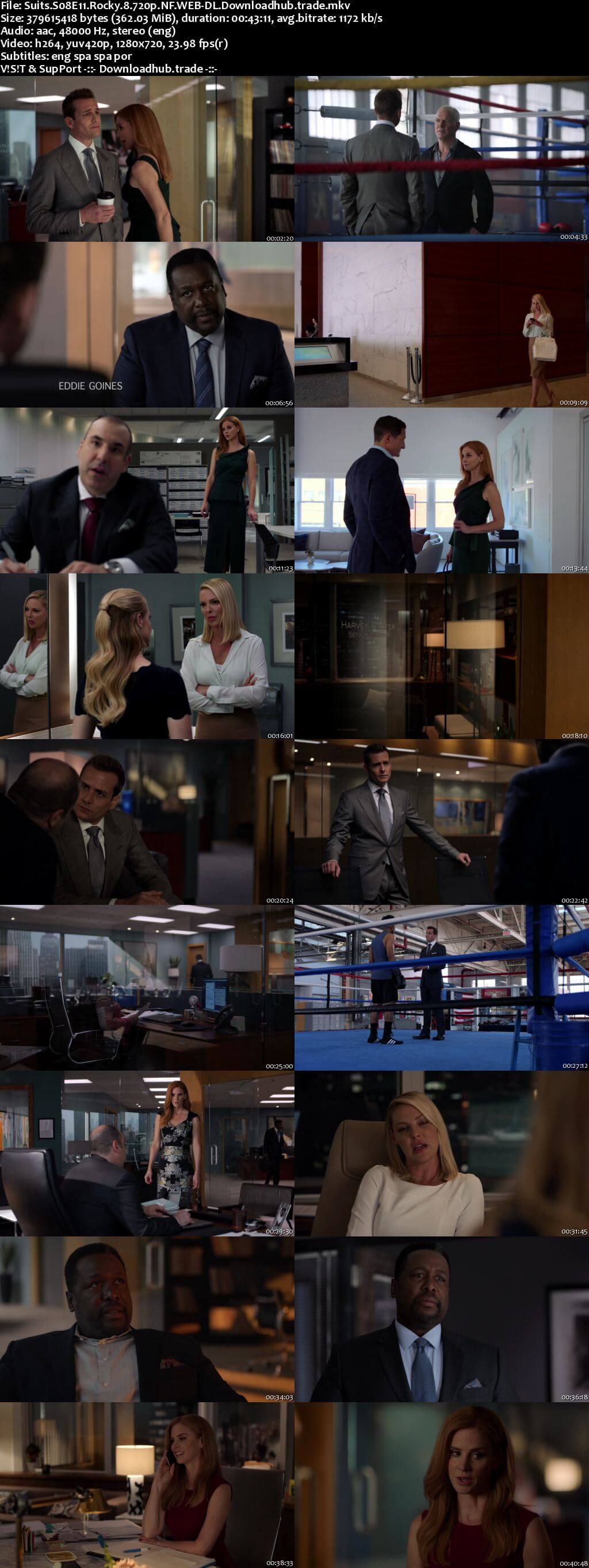 Suits S08E11 350MB Web-DL 720p x264 ESubs