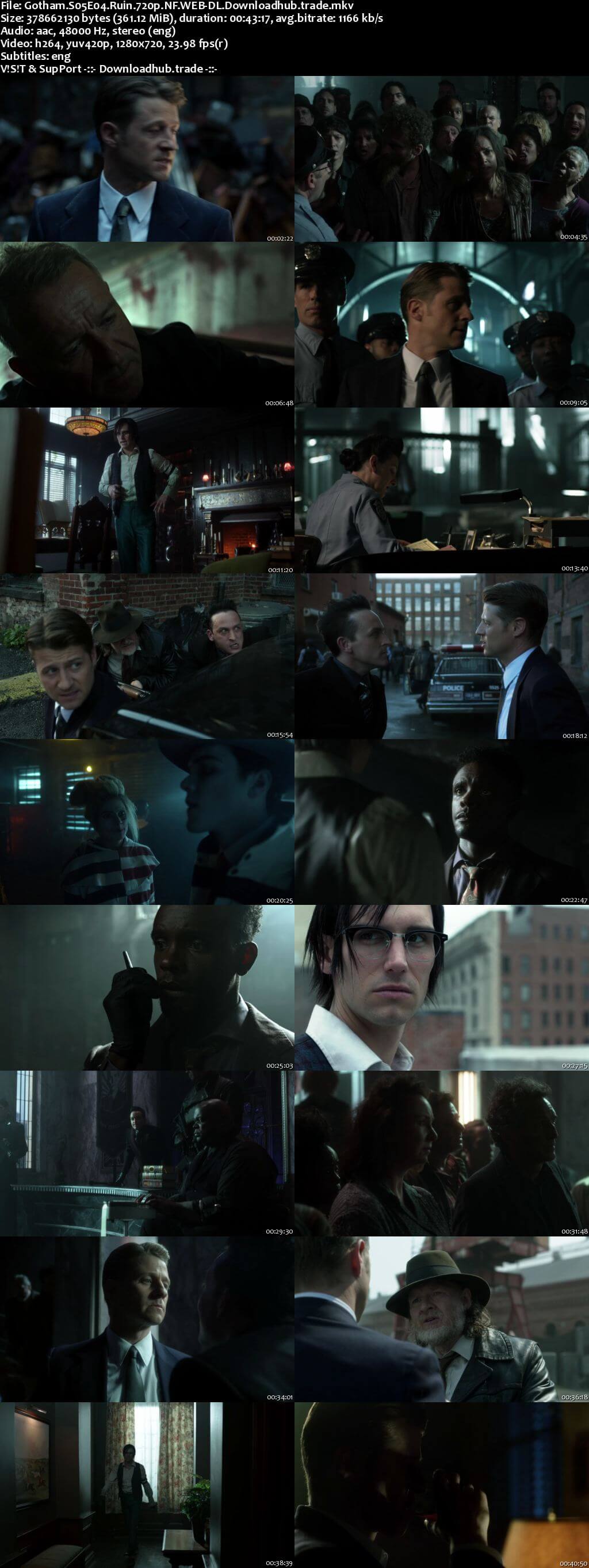 Gotham S05E04 350MB Web-DL 720p x264 ESubs