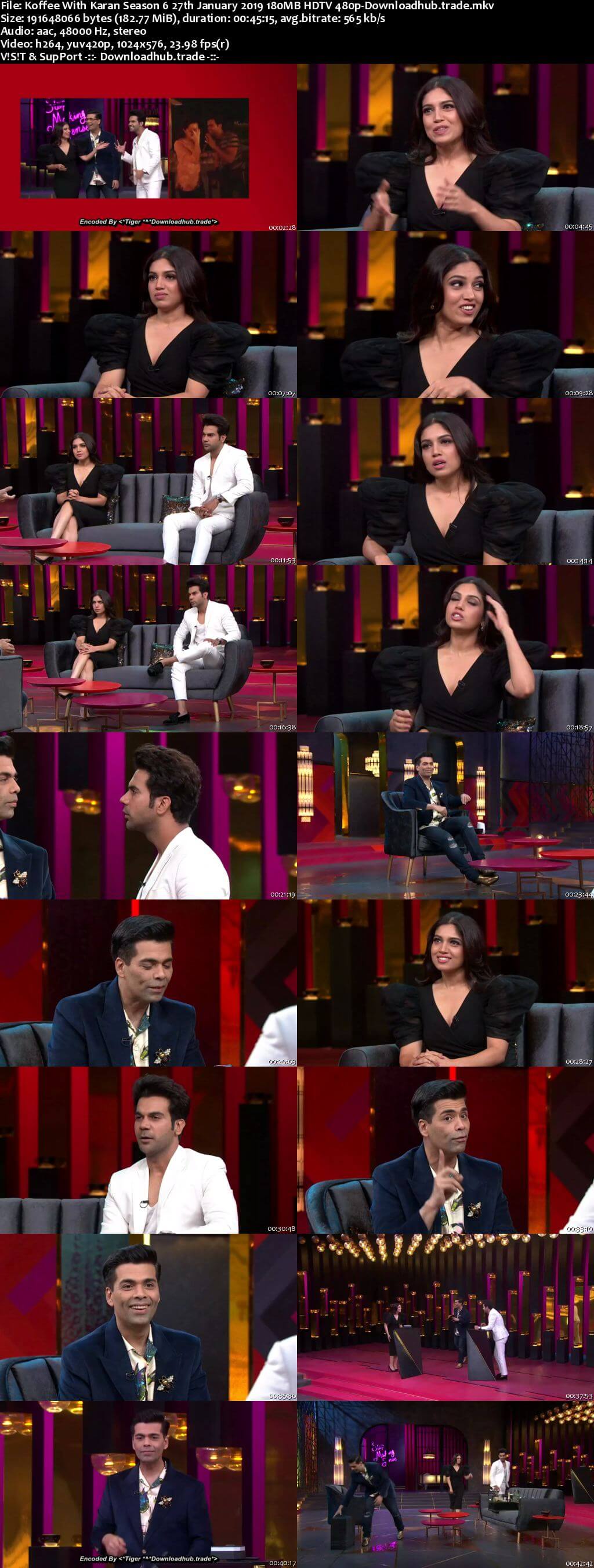 Koffee With Karan 6 27 January 2019 Episode 15 HDTV 480p