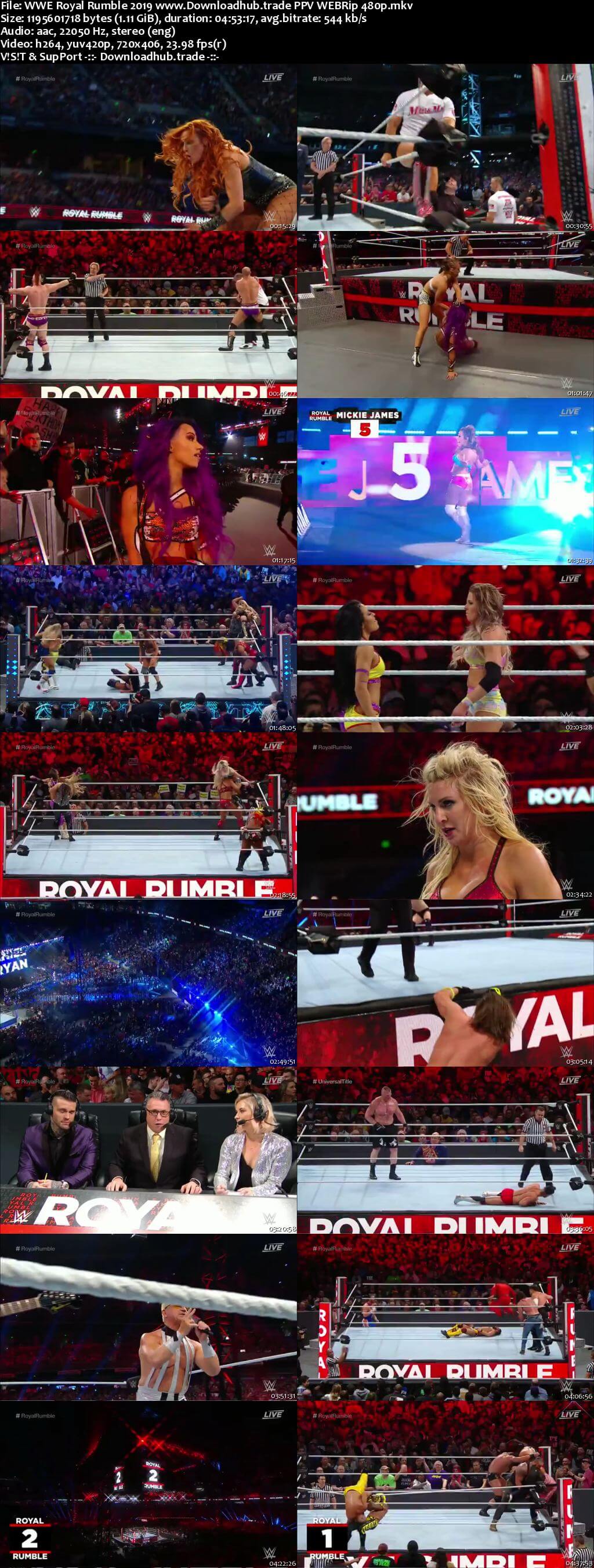 WWE Royal Rumble 27th January 2019 1.1GB PPV WEBRip 480p