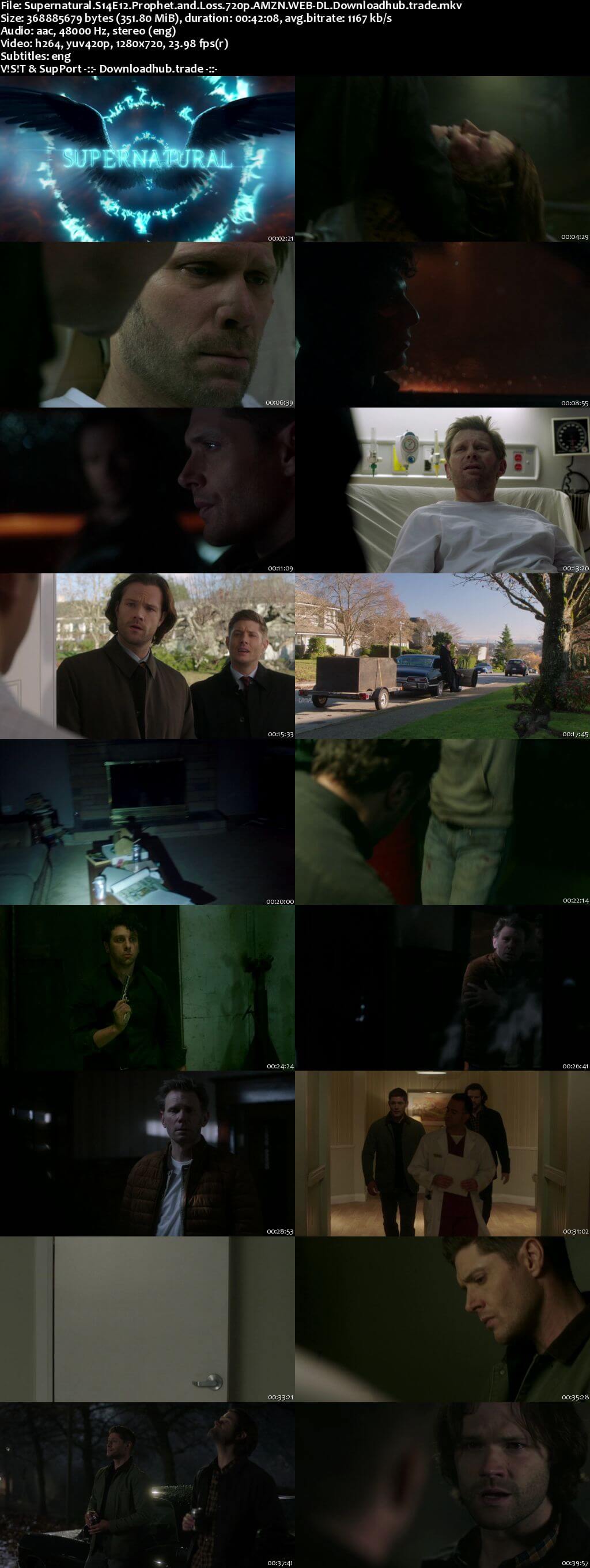 Supernatural S14E12 350MB AMZN Web-DL 720p ESubs